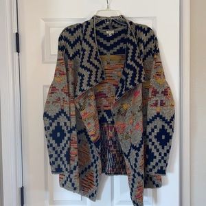 Drape front cardigan